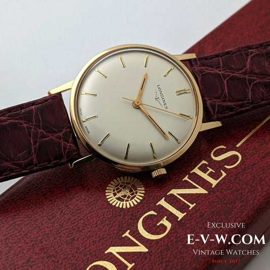Montre Longines vintage de 1968 en or massif 18 carats, réf. 7785 - Cal. 284 / Révisée