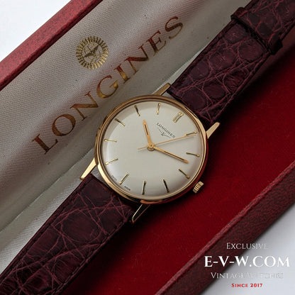 Montre Longines vintage de 1968 en or massif 18 carats, réf. 7785 - Cal. 284 / Révisée