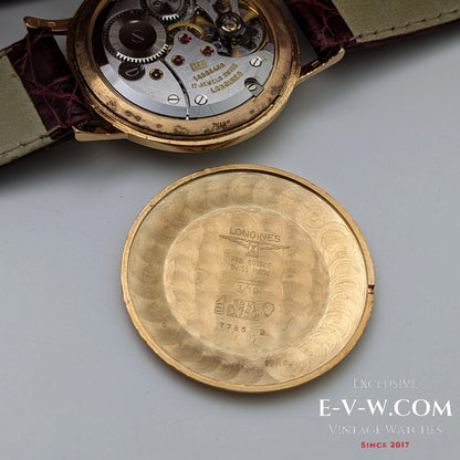 Montre Longines vintage de 1968 en or massif 18 carats, réf. 7785 - Cal. 284 / Révisée