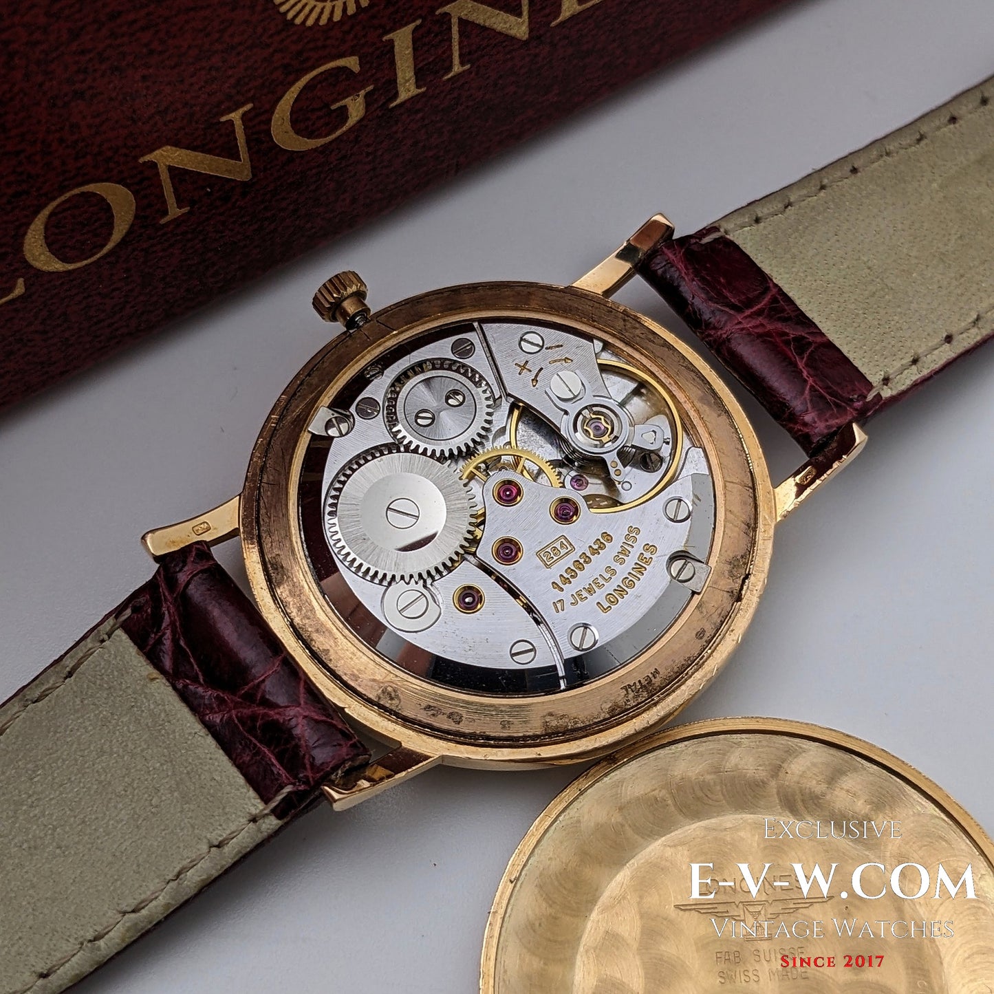 Montre Longines vintage de 1968 en or massif 18 carats, réf. 7785 - Cal. 284 / Révisée