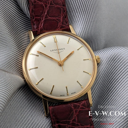 Montre Longines vintage de 1968 en or massif 18 carats, réf. 7785 - Cal. 284 / Révisée