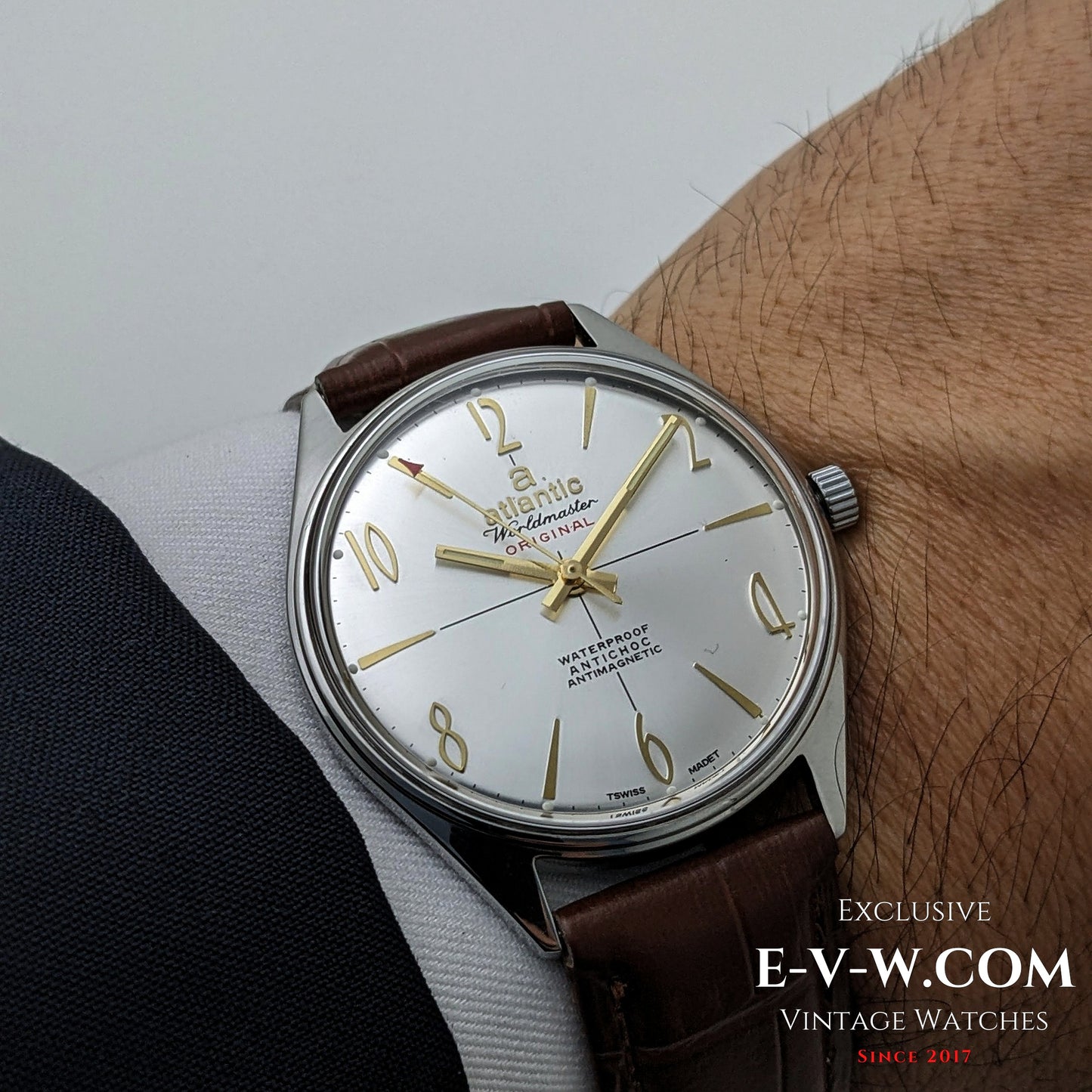 Montre Atlantic Worldmaster vintage | Calibre 696N | Révisée