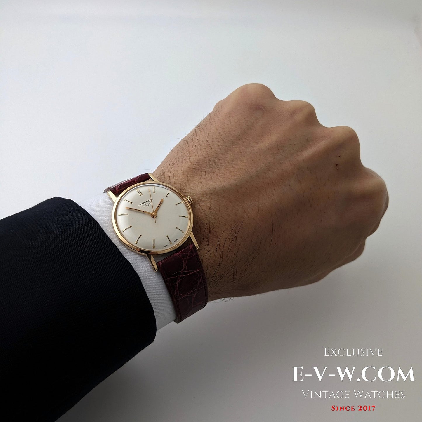 Montre Longines vintage de 1968 en or massif 18 carats, réf. 7785 - Cal. 284 / Révisée