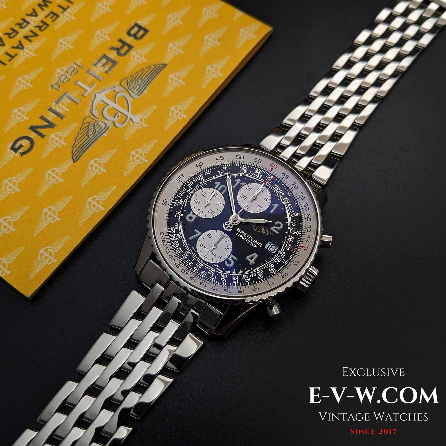 Breitling Old Navitimer A13322 / Ensemble complet / Boîte et papiers 