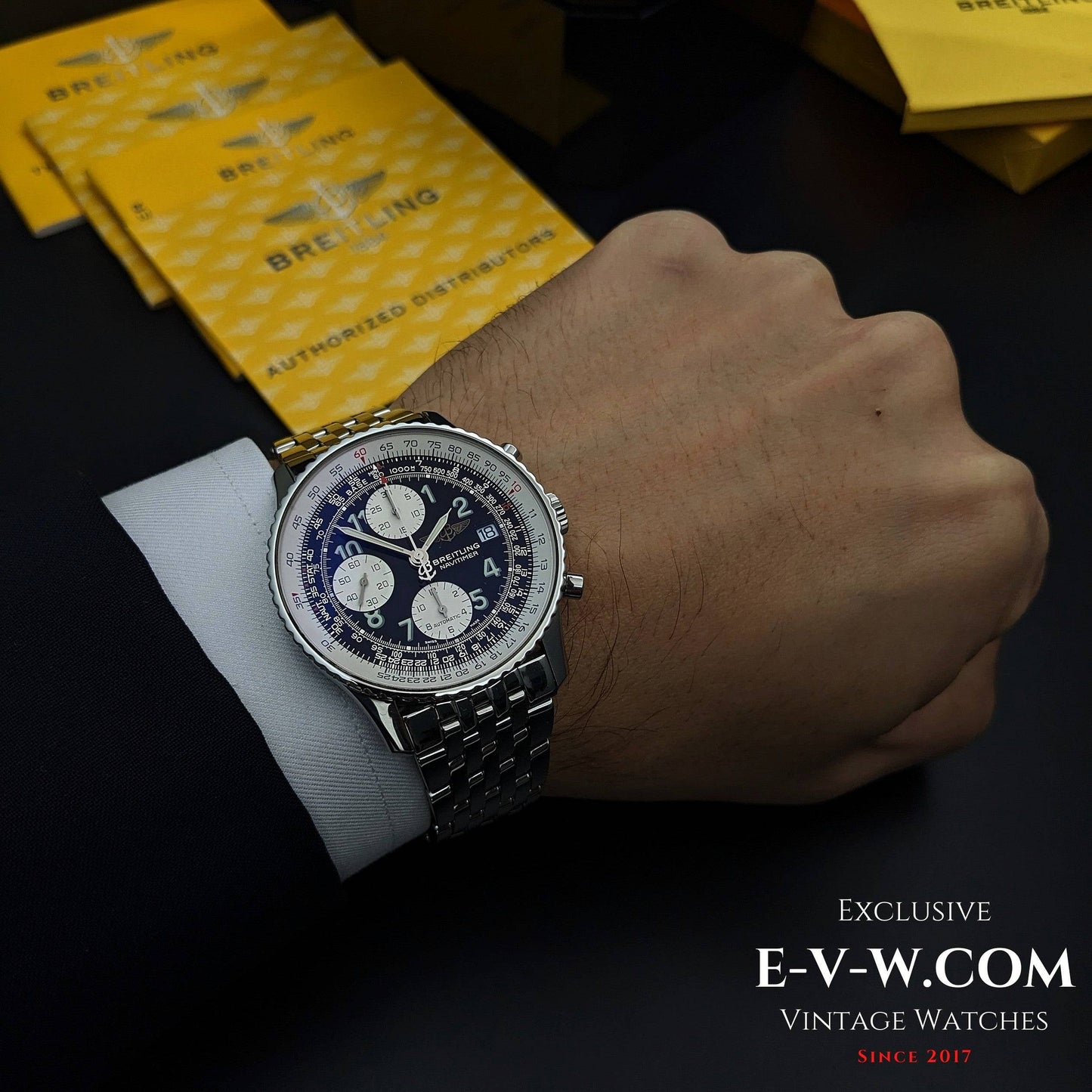 Breitling Old Navitimer A13322 / Ensemble complet / Boîte et papiers 