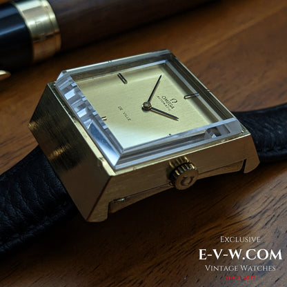 Montre Omega DeVille Super-Emeraude 1975 automatique rare / Plaqué or / Révisée
