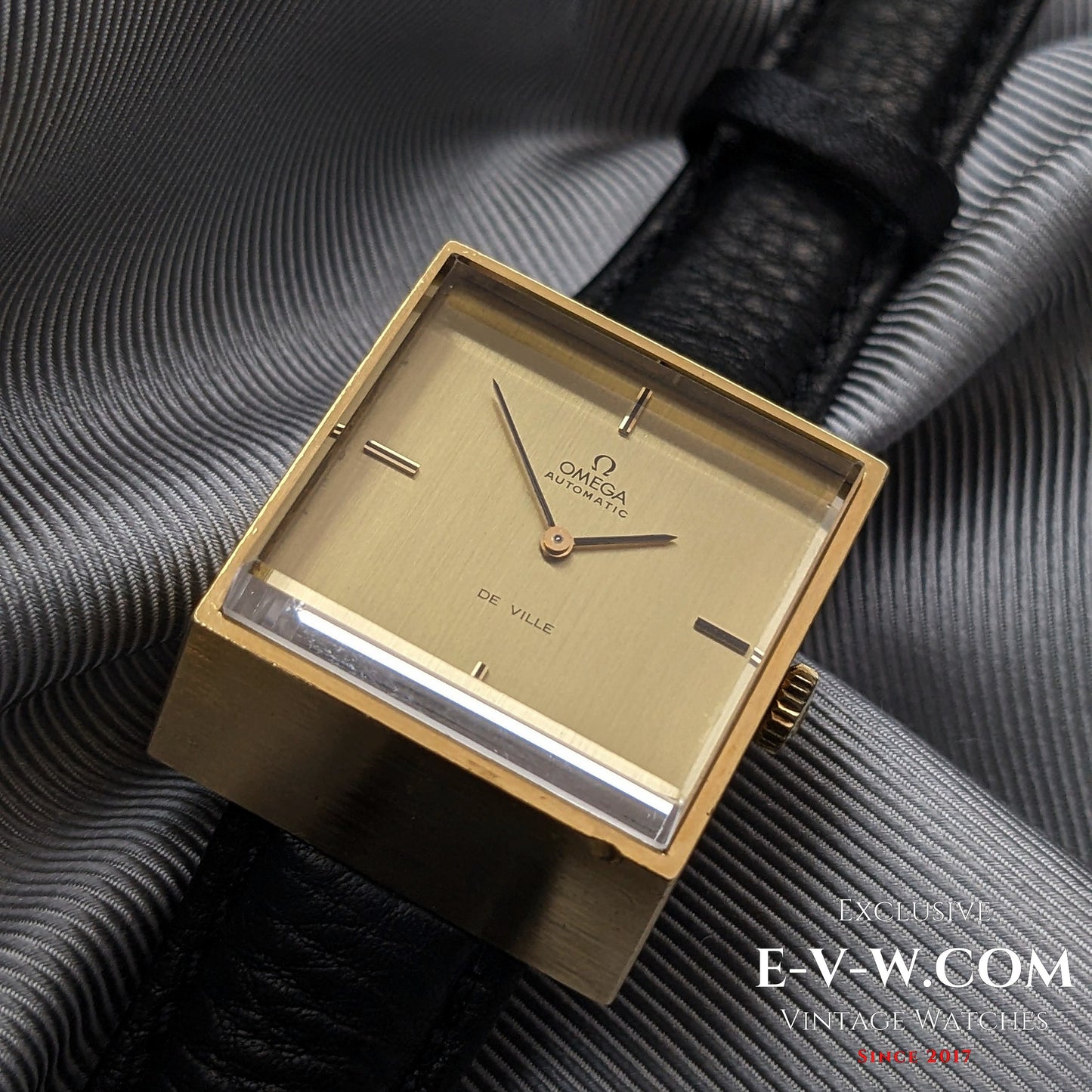 Montre Omega DeVille Super-Emeraude 1975 automatique rare / Plaqué or / Révisée