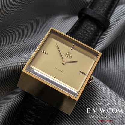 Montre Omega DeVille Super-Emeraude 1975 automatique rare / Plaqué or / Révisée