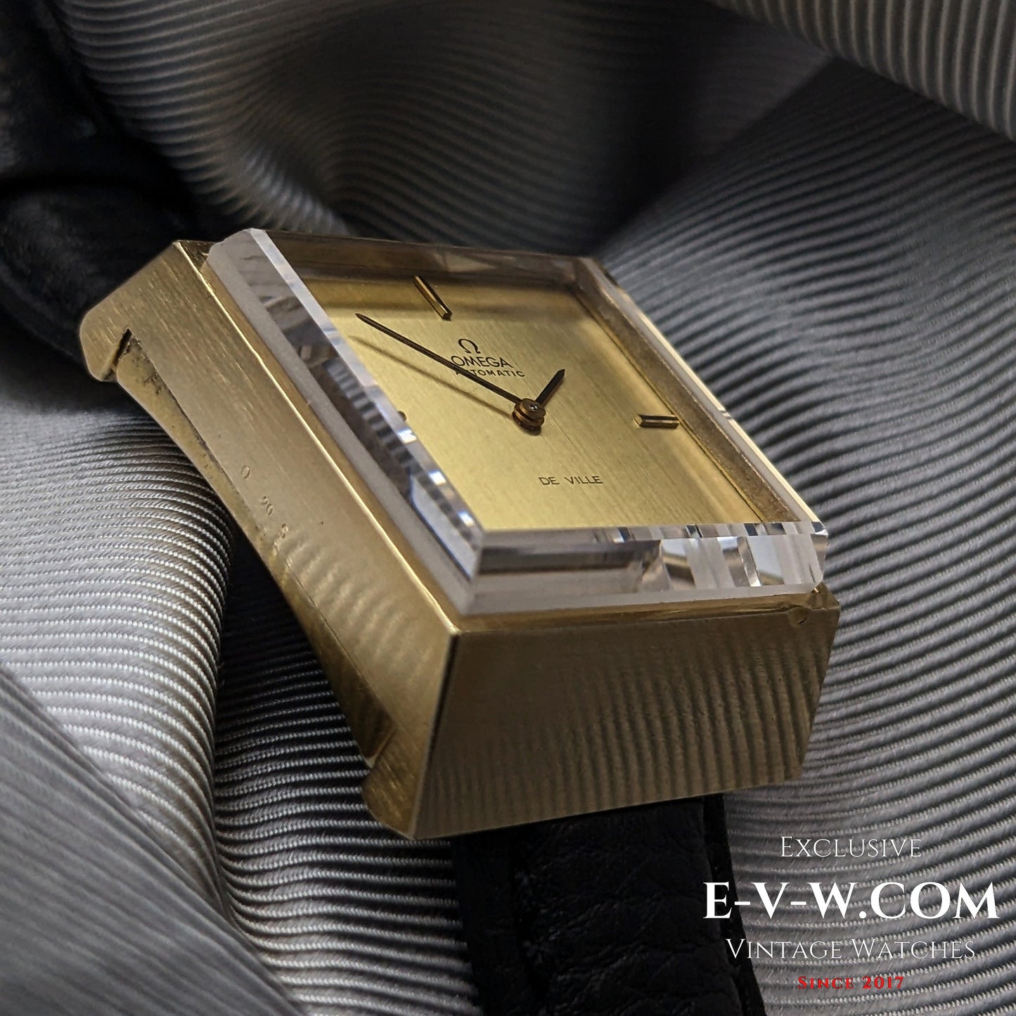 Montre Omega DeVille Super-Emeraude 1975 automatique rare / Plaqué or / Révisée