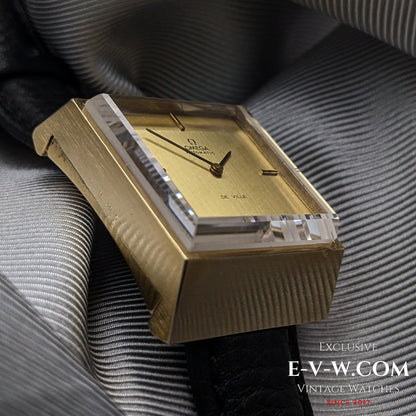 Montre Omega DeVille Super-Emeraude 1975 automatique rare / Plaqué or / Révisée