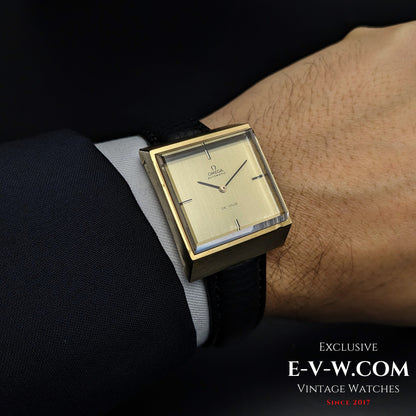 Montre Omega DeVille Super-Emeraude 1975 automatique rare / Plaqué or / Révisée