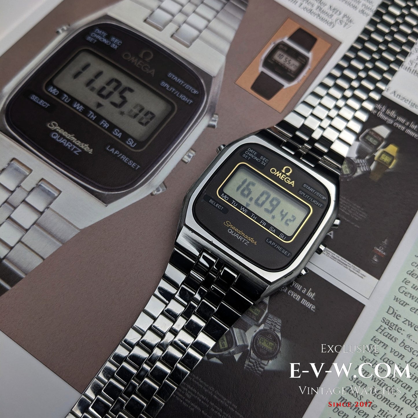 Omega Speedmaster Quartz LCD | Réf. 186.0009 / 396.0809 | Cal. 4310 | Vintage années 1970