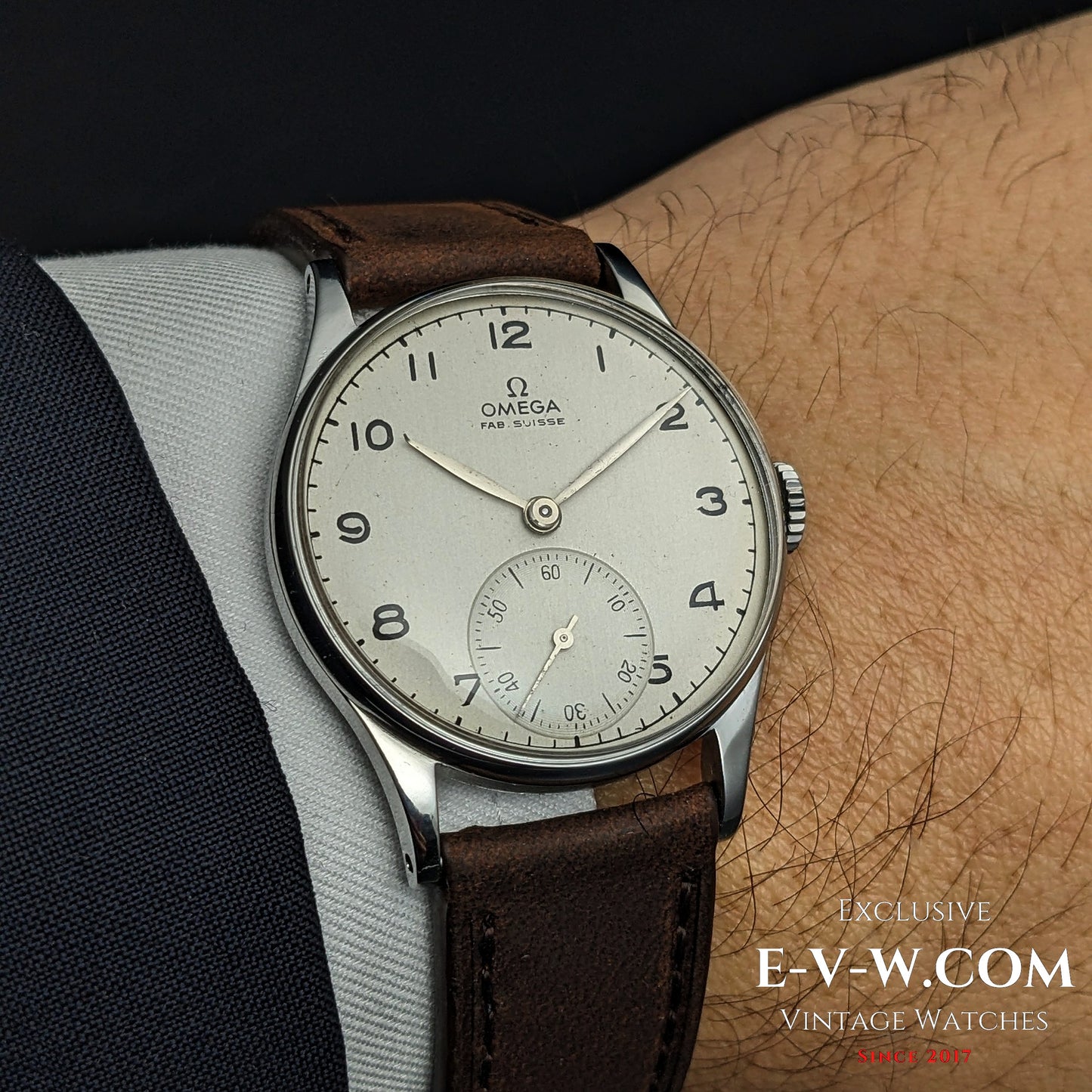 82 ans / Époque de guerre | Omega Vintage Petite Seconde | Réf. 2390 | Cal. 30T2 | Année 1944 | Révisée 