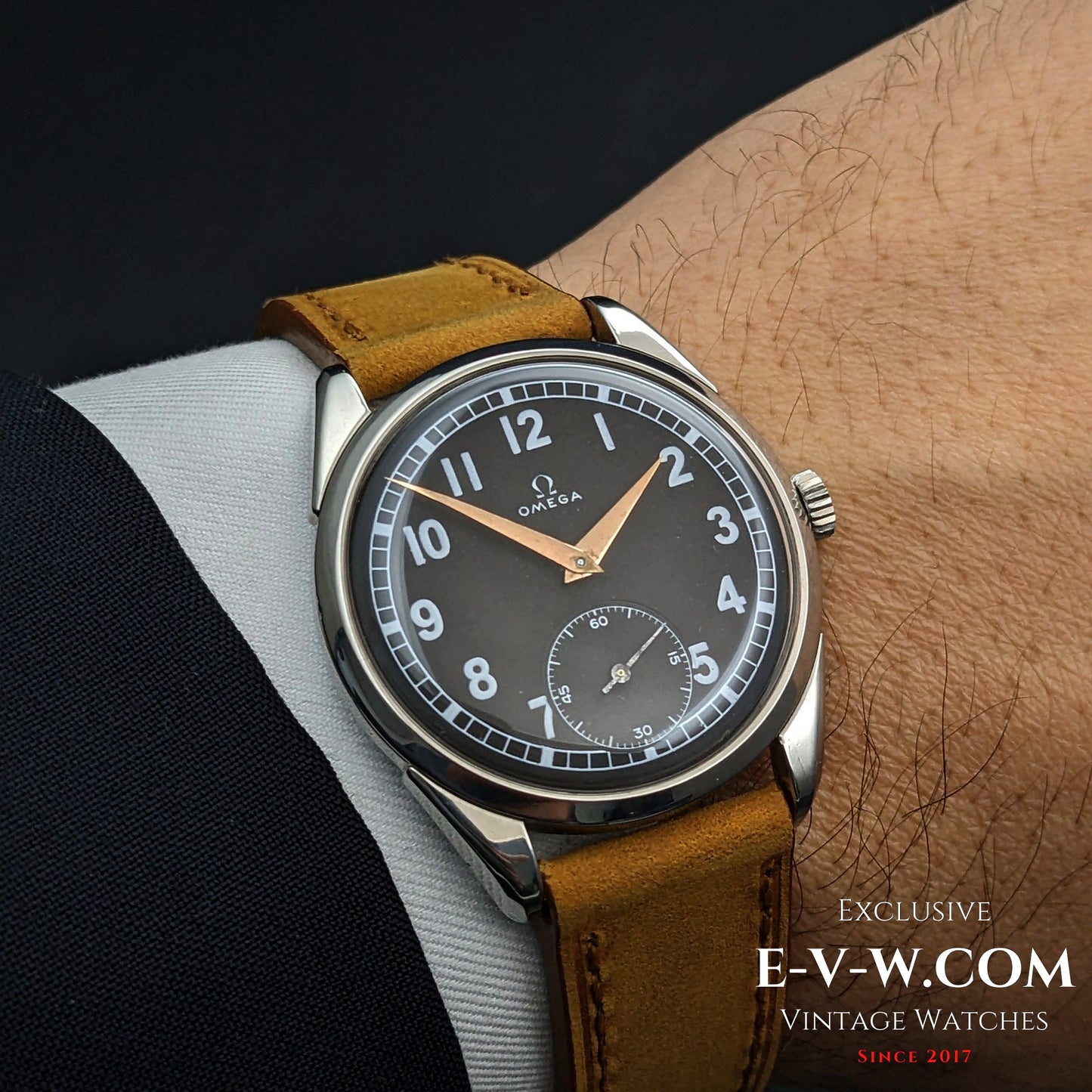 Omega Vintage Cadran Noir | Réf. 2900-1 | Cal. 267 (30T2) | Année 1956 | Révisée 