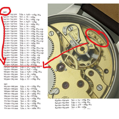 Montre de mariage IWC Schaffhausen | Mécanisme vintage des années 1920 | Révisée