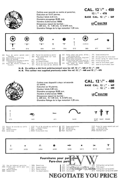 Montre vintage Jaeger-LeCoultre Royal Air Forces WWII Military Cal. P478 - Années 1940