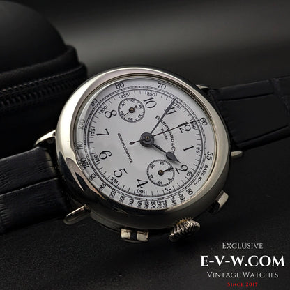 Eberhard & Co. SUISSE Chronographe Jumbo /925 Silber / Ref.310-8 31008 / Cal. 14