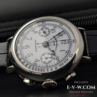 Eberhard & Co. SUISSE Chronographe Jumbo /925 Silber / Ref.310-8 31008 / Cal. 14