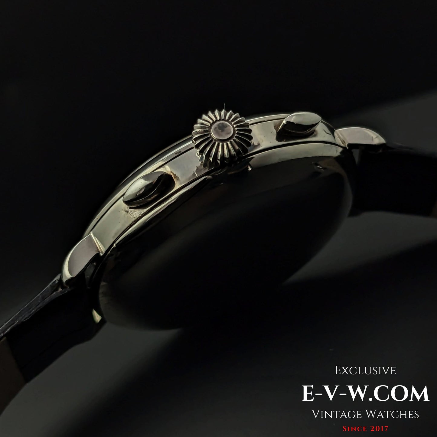 Eberhard & Co. SUISSE Chronographe Jumbo /925 Silber / Ref.310-8 31008 / Cal. 14