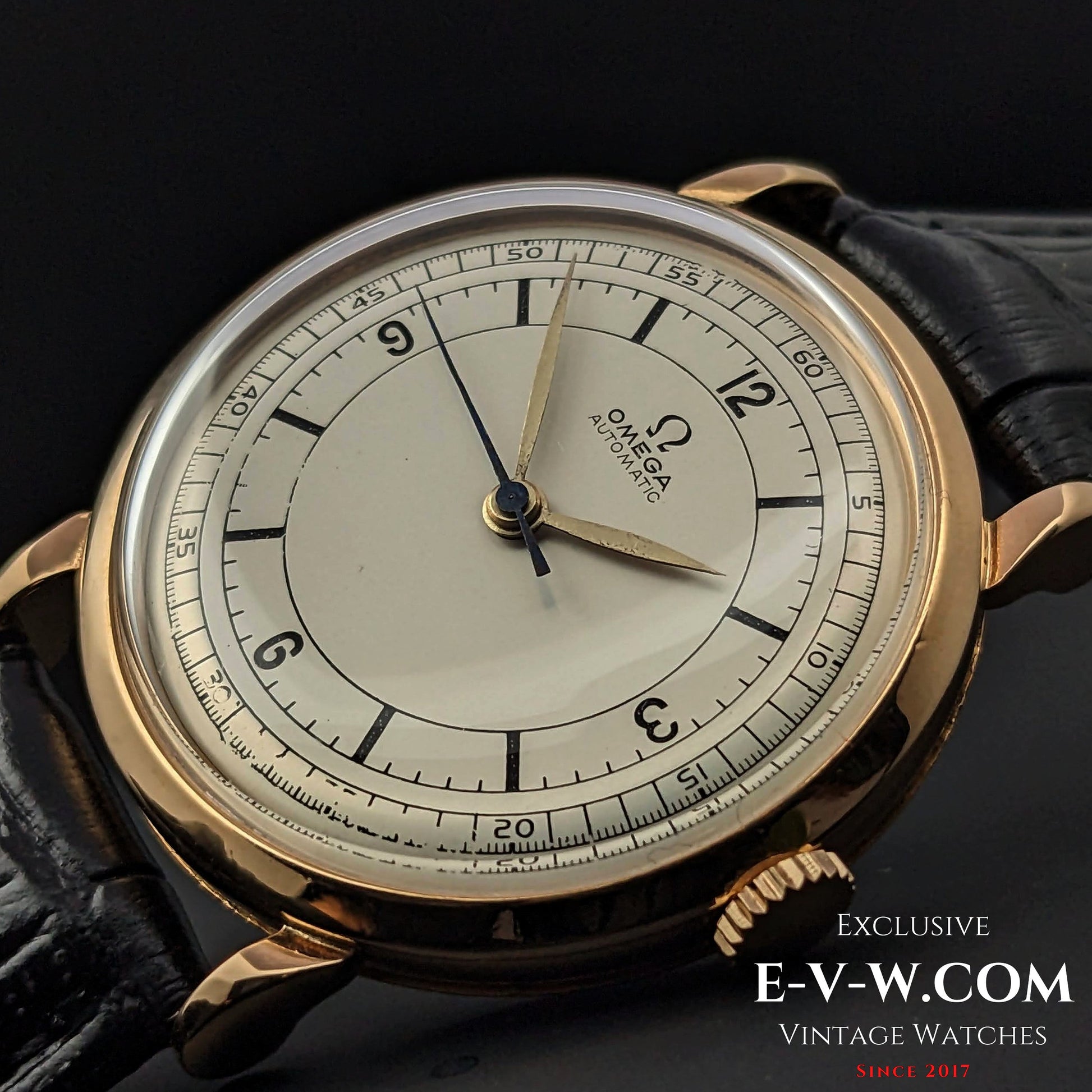 Rare Omeg Automatic Bumper 18 K Gold / cal.351 / Vintage 1950