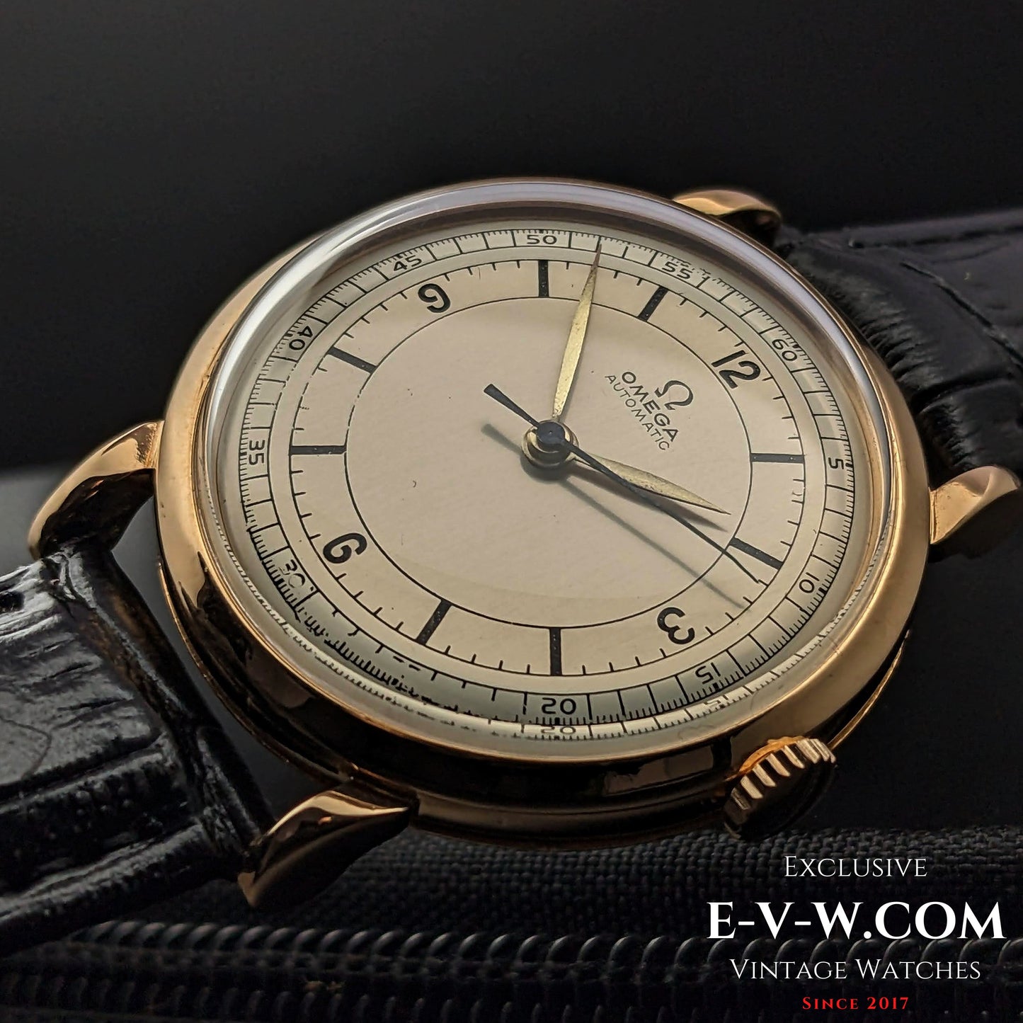 Rare Omeg Automatic Bumper 18 K Gold / cal.351 / Vintage 1950