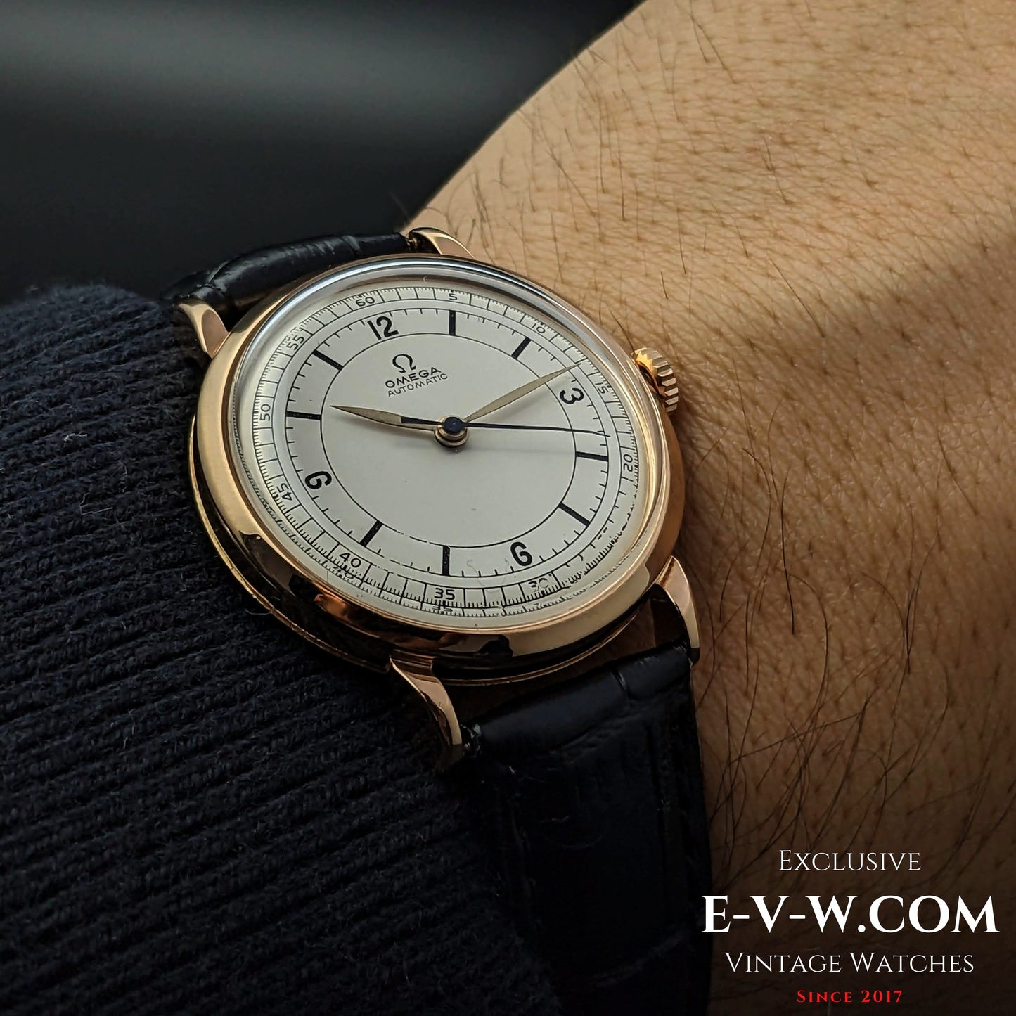 Rare Omeg Automatic Bumper 18 K Gold / cal.351 / Vintage 1950