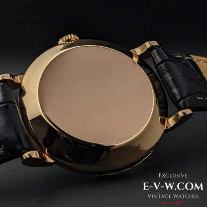 Rare Omega à cadran sectoriel / Automatique à masselottes / Or 18 carats / Cal. 351 / Vintage 1950