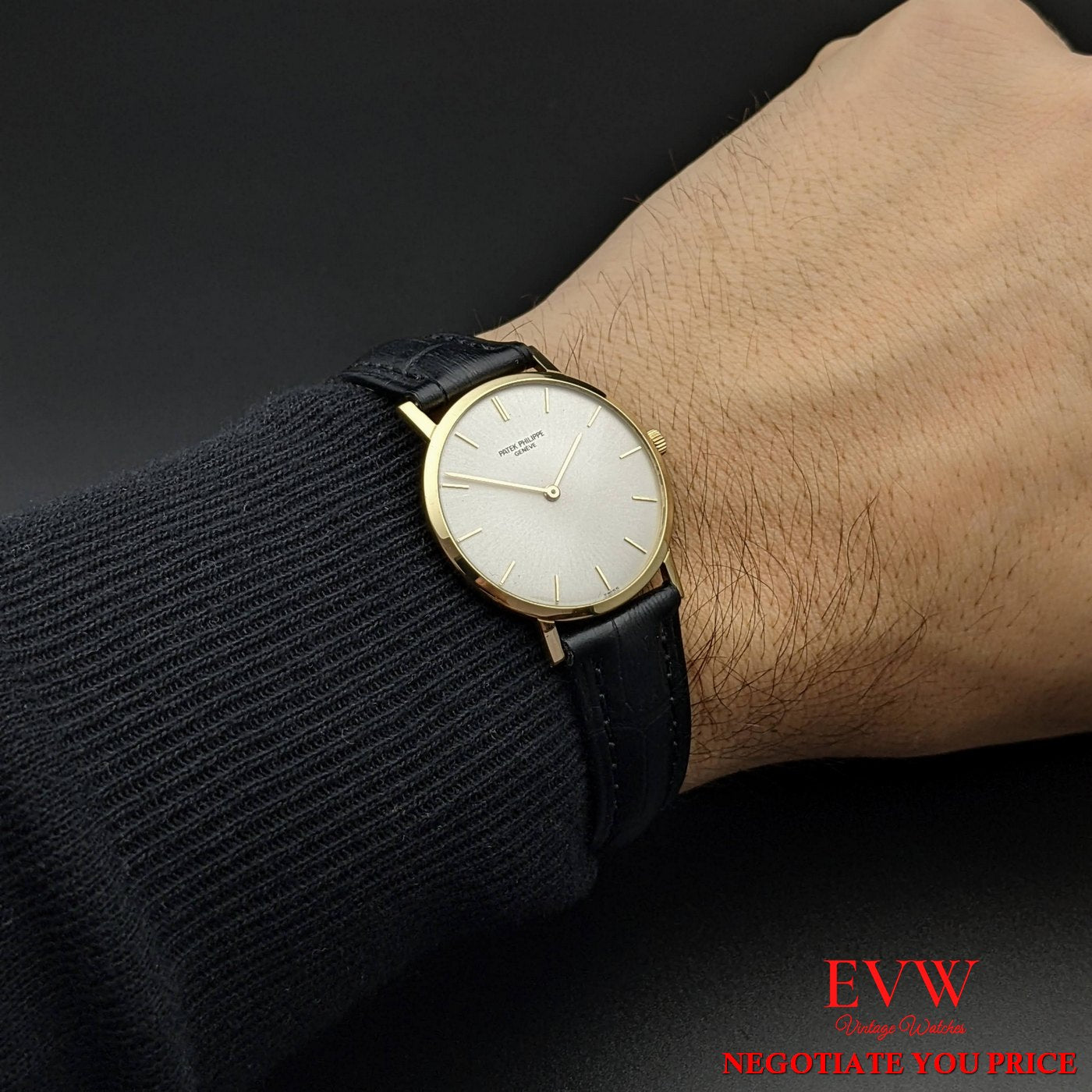 Patek Philippe Calatrava 18K Gold Vintage Watch , calibre 175,ref. 3520