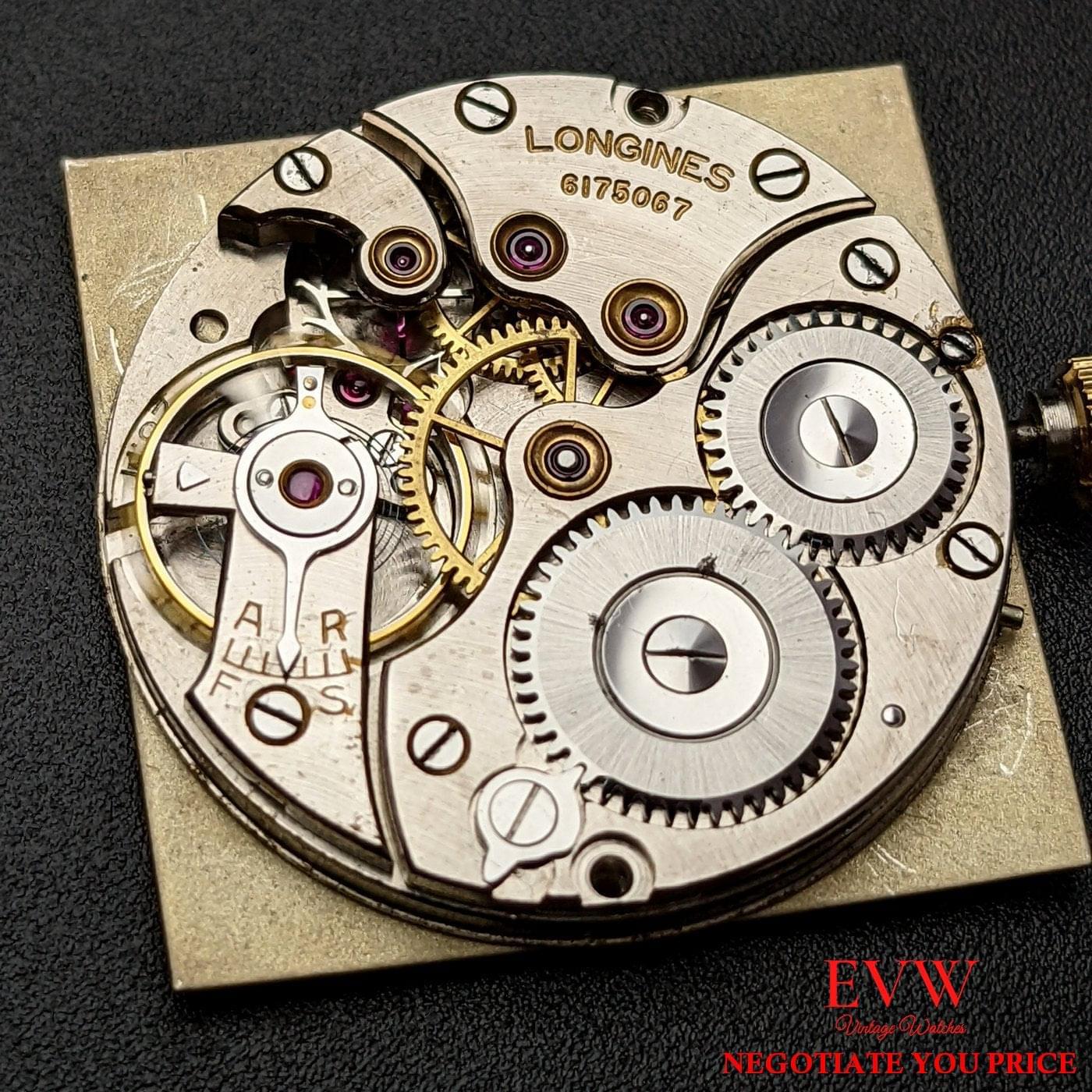 Montre Longines ancienne en or 14 carats de 1941 / Extrait des archives Longines / Entièrement révisée 