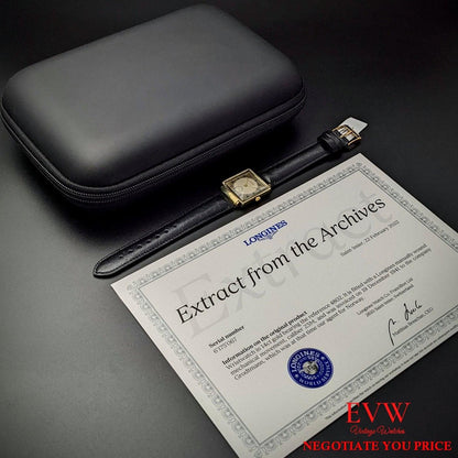 Montre Longines ancienne en or 14 carats de 1941 / Extrait des archives Longines / Entièrement révisée 