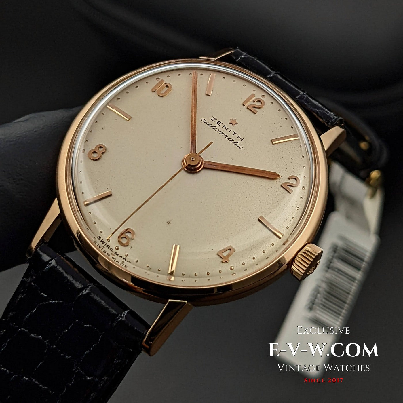 Montre Zenith Bumper Automatique Vintage 1960 / Or rose 18 carats - Cal. 133.8 / Entièrement révisée 