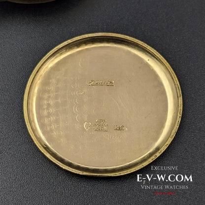 Montre Zenith unique en or 18 carats / Calibre 106 / Année 1949 / Entièrement révisée 