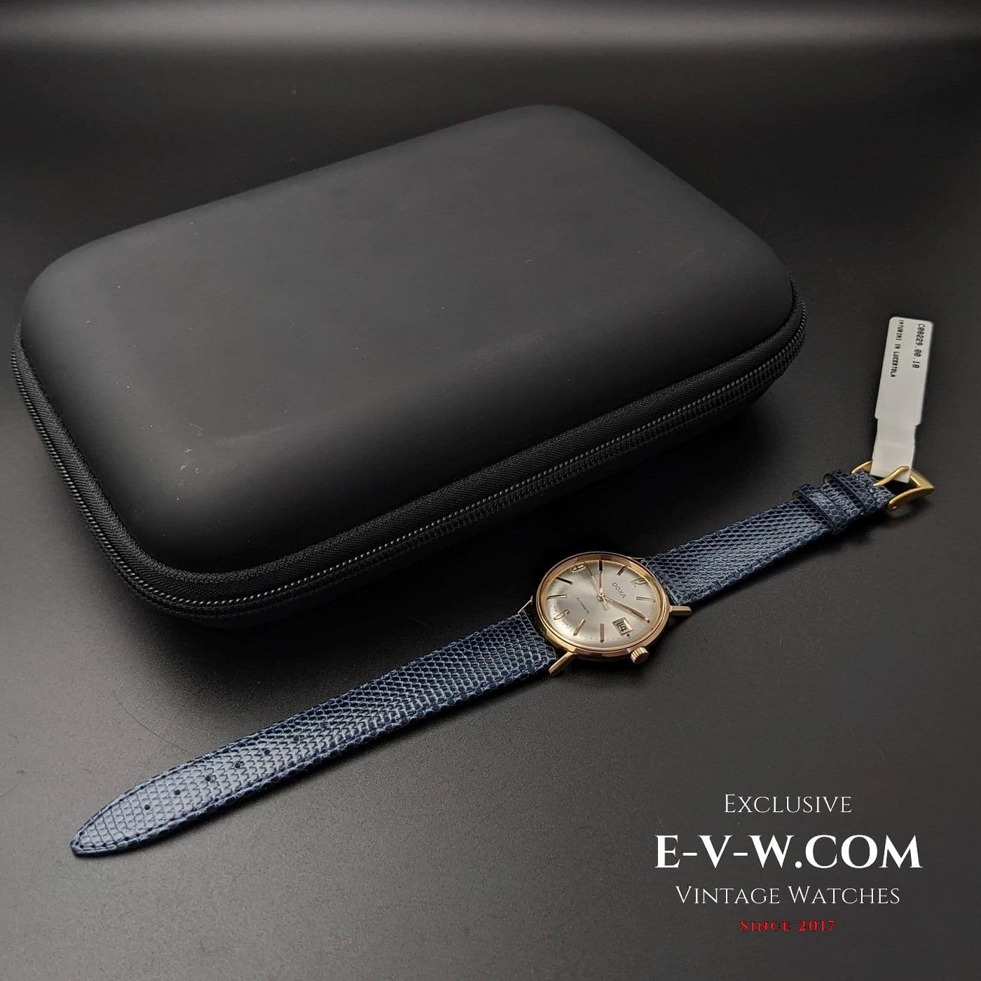 Montre automatique Doxa en or rose 14 carats - Cal. 118 - Vintage années 1960 