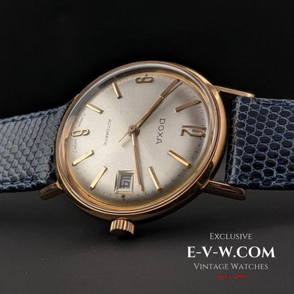 Montre automatique Doxa en or rose 14 carats - Cal. 118 - Vintage années 1960 