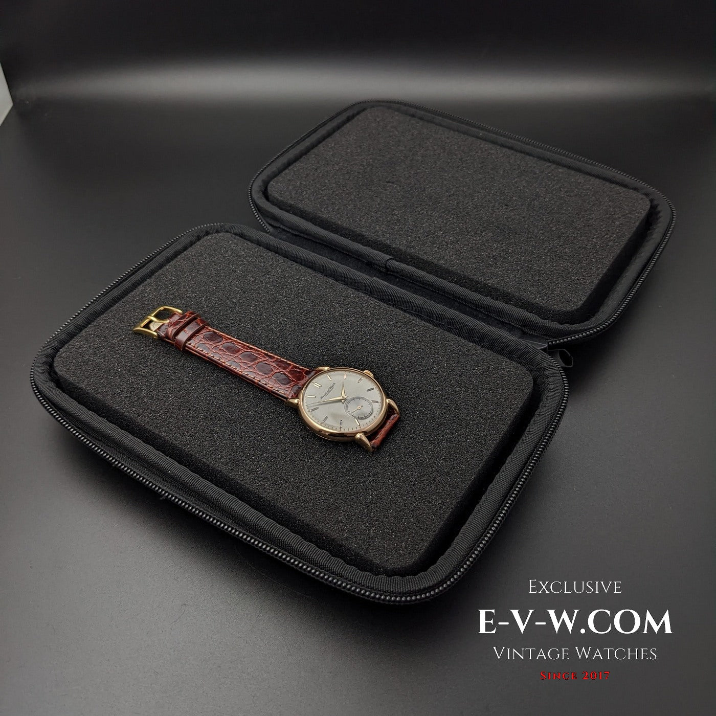 Montre IWC Schaffhausen unique en or rose 18 carats / Cal. 88 / Vintage 1946 / Entièrement révisée 