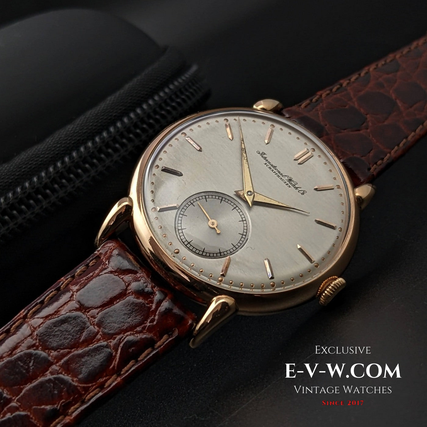Vintage IWC Schaffhausen 18K Gold Classic Cal.88