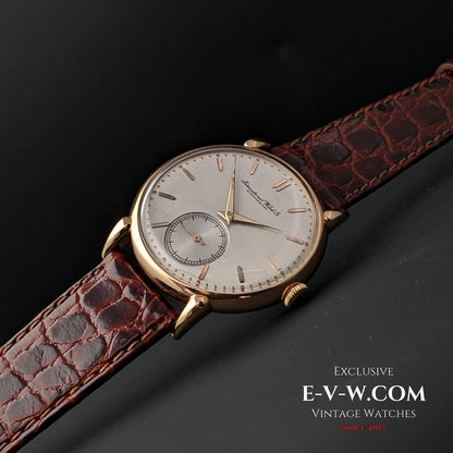 Montre IWC Schaffhausen unique en or rose 18 carats / Cal. 88 / Vintage 1946 / Entièrement révisée 