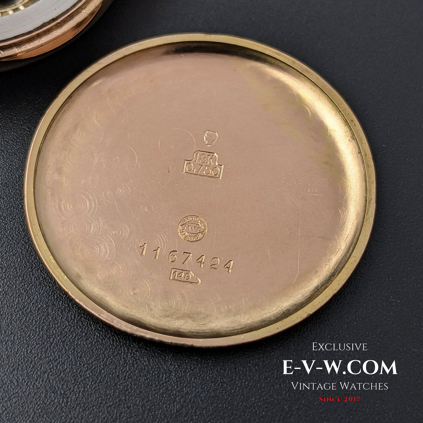 Montre IWC Schaffhausen unique en or rose 18 carats / Cal. 88 / Vintage 1946 / Entièrement révisée 