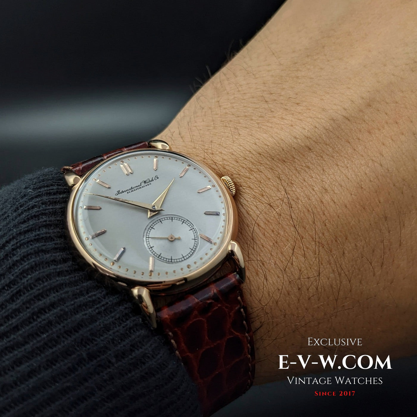 Vintage IWC Schaffhausen 18K Gold Classic Cal.88