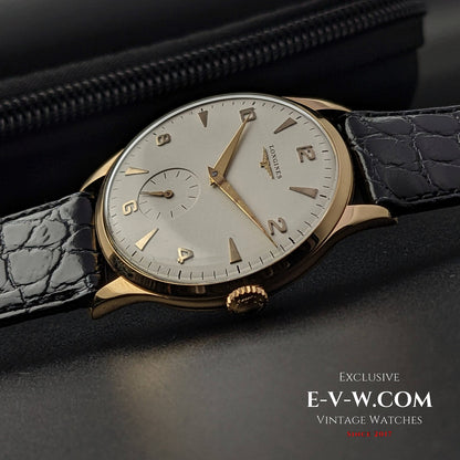 Longines Or 18 carats / Jumbo surdimensionné 37,5 mm / Calibre 12,68Z / Vintage 1956 / Entièrement révisée