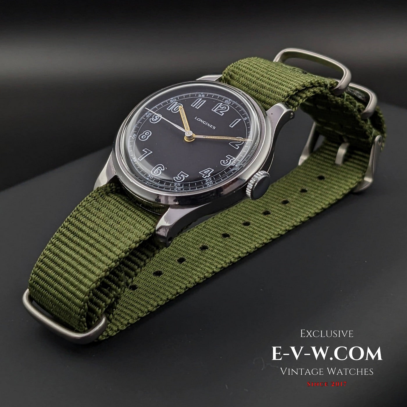 Longines Military Seconde Guerre mondiale / Modèle années 1940 / Calibre 12,68N / Entièrement révisée