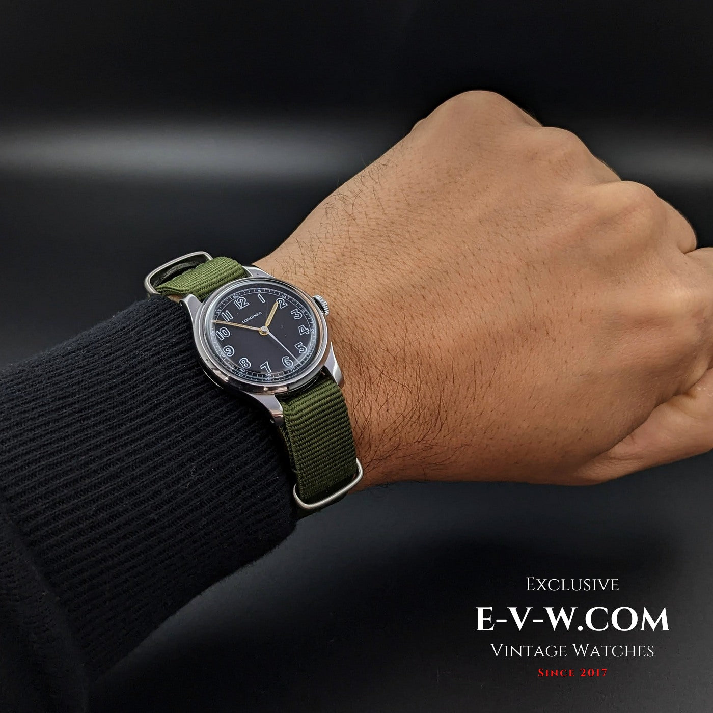 Longines Military Seconde Guerre mondiale / Modèle années 1940 / Calibre 12,68N / Entièrement révisée