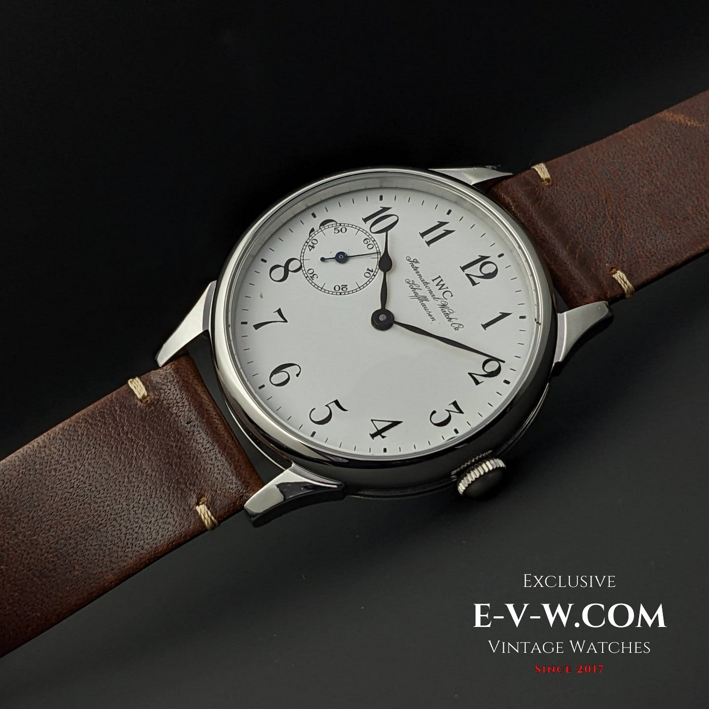 Mouvement IWC Schaffhausen Antique 1929 / Conversion de montre de poche / Calibre 73 - Montre de mariage / Entièrement révisée