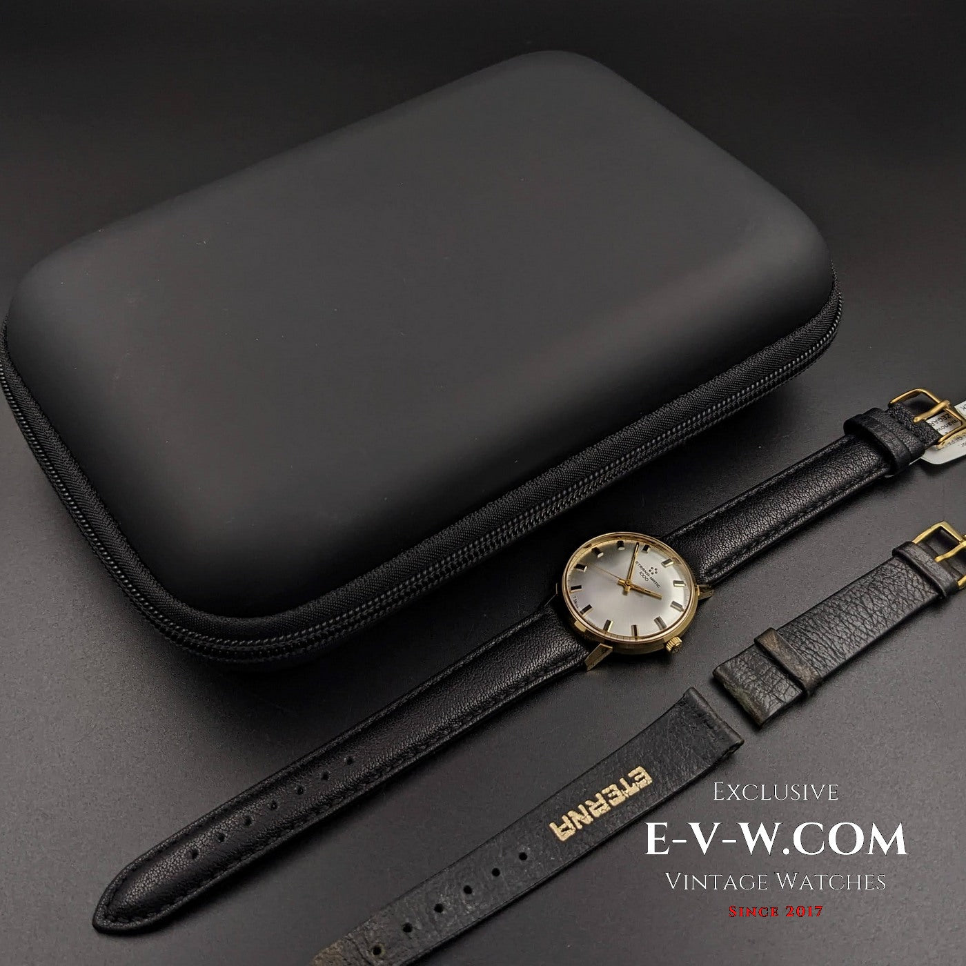 Eterna Matic 1000 Automatique Vintage des années 1960 avec autocollant d'origine