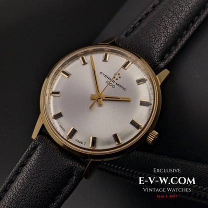 Eterna Matic 1000 Automatique Vintage des années 1960 avec autocollant d'origine