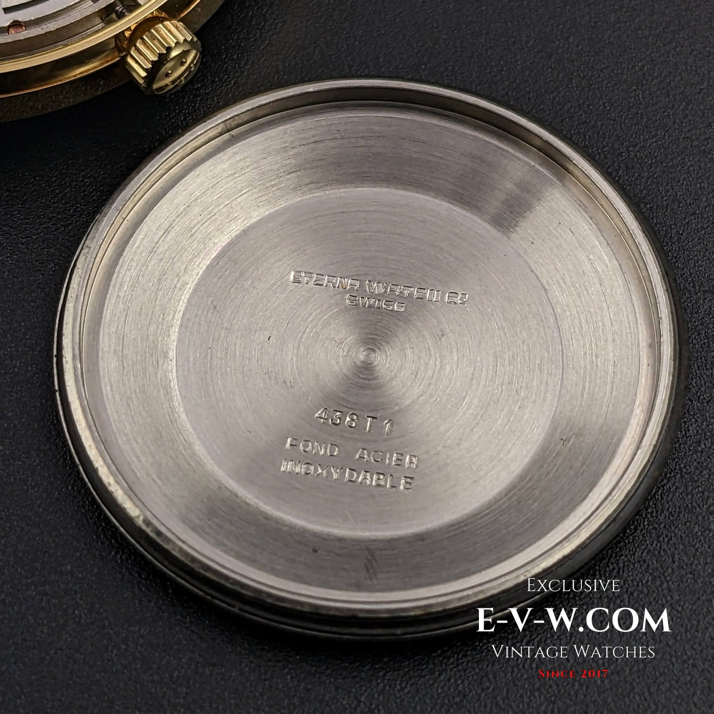 Eterna Matic 1000 Automatique Vintage des années 1960 avec autocollant d'origine