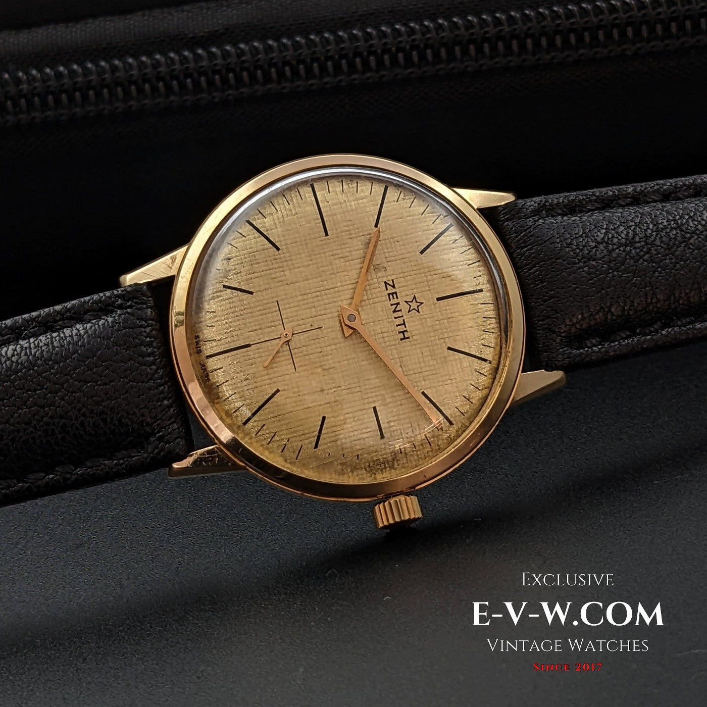 Zenith Unique Or massif 18 carats / Cadran guilloché / Calibre 2531 / Vintage années 1960 / Entièrement révisée