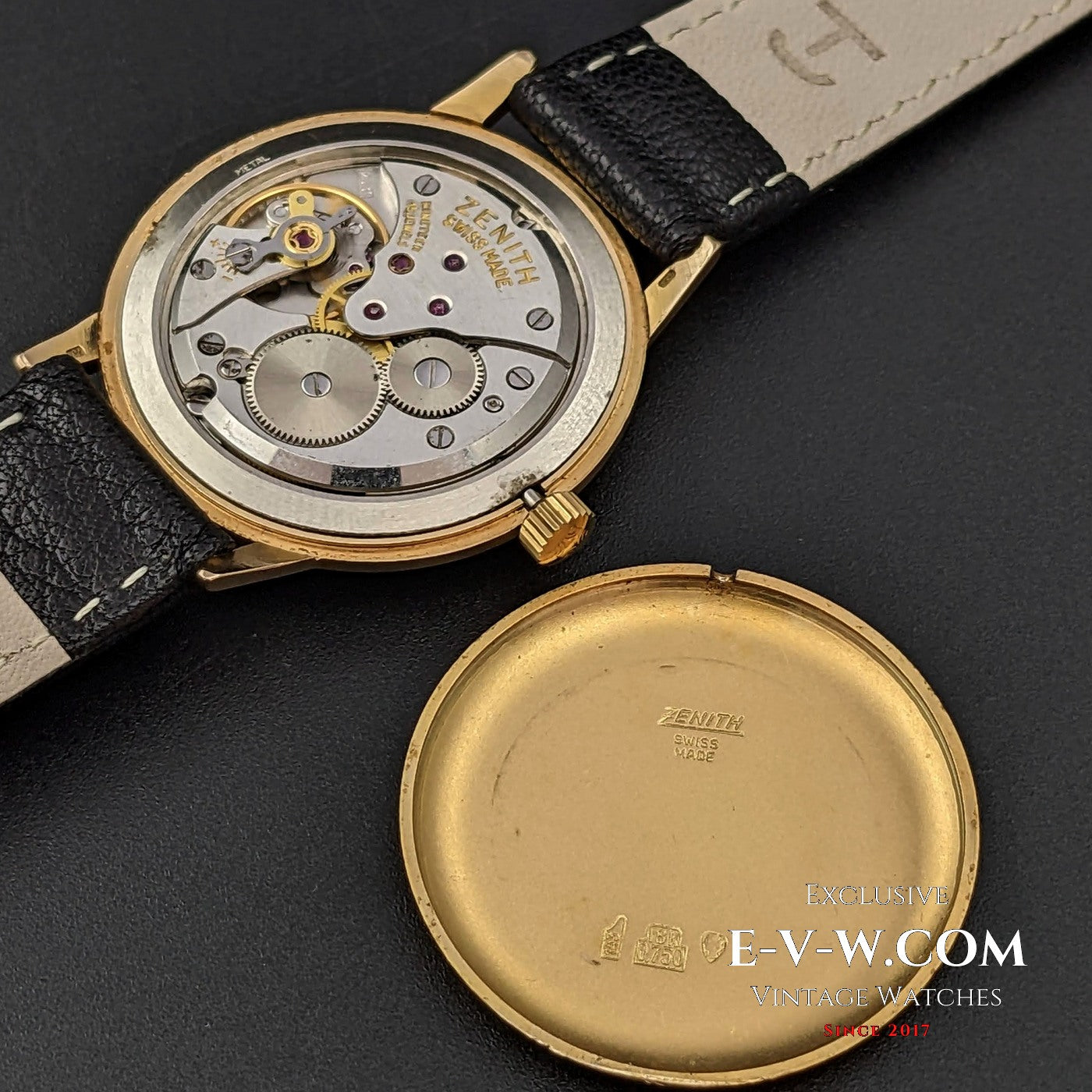 Zenith Unique Or massif 18 carats / Cadran guilloché / Calibre 2531 / Vintage années 1960 / Entièrement révisée