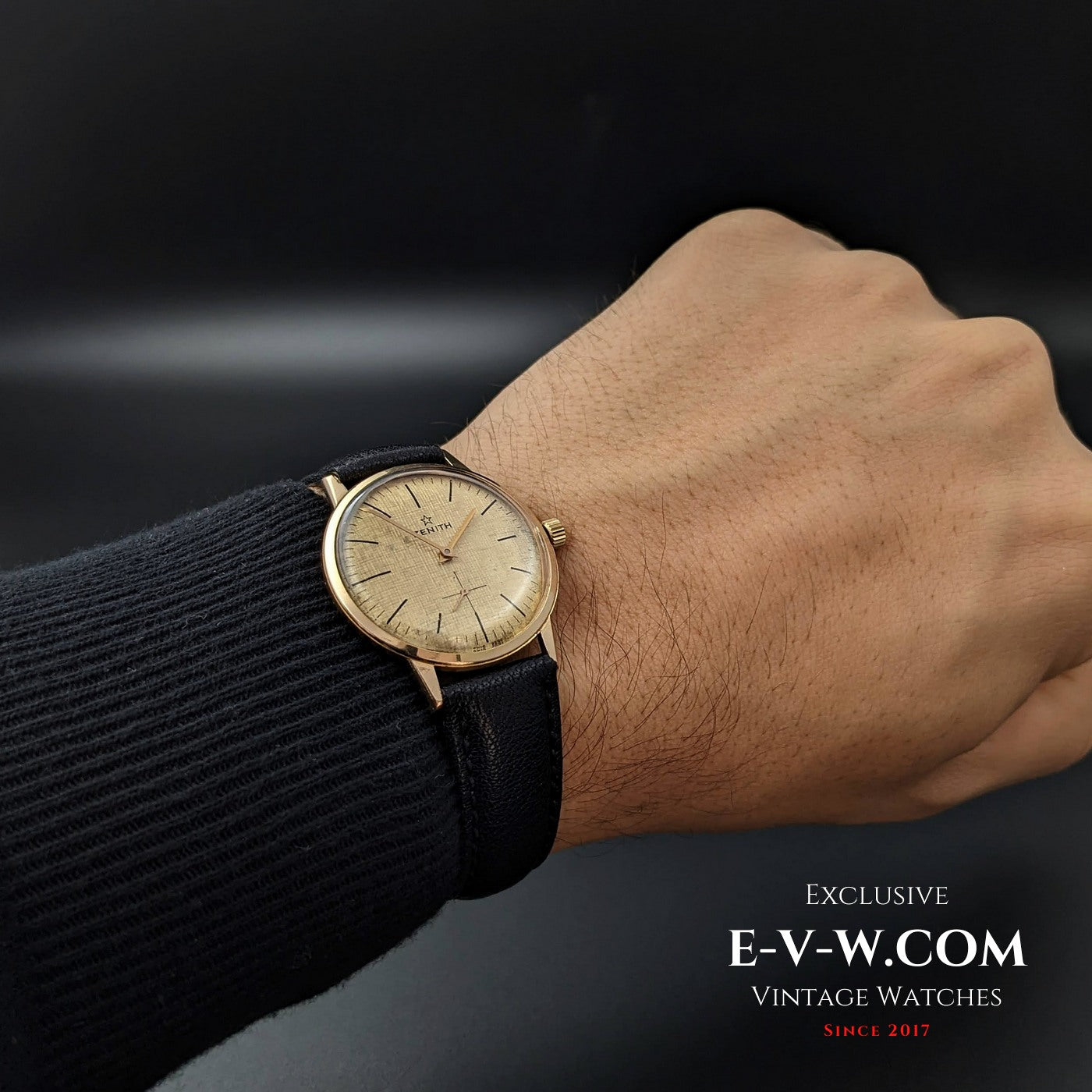 Zenith Unique Or massif 18 carats / Cadran guilloché / Calibre 2531 / Vintage années 1960 / Entièrement révisée