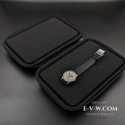 IWC Schaffhausen Art Déco / Cadran bicolore / Calibre 83 rare / Vintage Seconde Guerre mondiale 1938 / Entièrement révisée